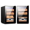 demcigar Electronic 50L Cigar Cooler Humidor,Built-in Humidification System with Digital Hygrometer Cedar Wood Shelves Temperature Humidity Controllable for 150 Cigars Moisturizing Humidor(Black) view 1