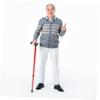 2 Section Folding Cane Walking Cane Stick for Elderly Aluminum Folding Walking s Adjustable Stick Anti- Slip for Old People view 4