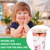 16 oz Clear Plastic Parfait Cups with Insert 4oz & Flat Lids No Hole - (50 Sets) Yogurt Fruit Parfait Cups for Kids, for Dips and Veggies, Take Away Breakfast and Snacks. No Leaking view 4