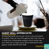 50 PACK - 10 oz. Hotel Motel Room Paper Individually Wrapped Eco-Friendly BLACK Cups Hot Paper Cups view 3