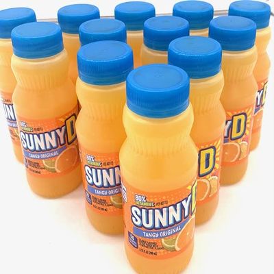 Sunny D Tangy Original Orange Flavored Citrus Punch 6.75 OZ 12PK