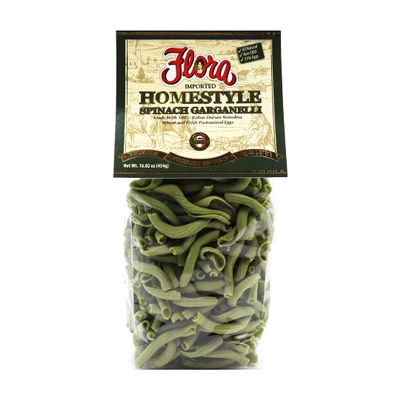 Flora Fine Foods Organic Homestyle Pasta (Homestyle Spinach Egg Garganelli)