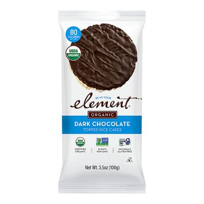 Element Organic Dipped Rice Cakes Dark Chocolate -- 3.5 oz Pack of 6