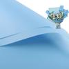 20 Pcs Double Sided Color Flower Wrapping Paper,Waterproof Valentine's Day Bouquet Wrapping Paper 23x23Inch Used for DIY Crafts, Gift Packaging, Flower Shop Bouquet Packaging (light blue) view 1