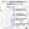 SANDIS Feminine Pad for Women - Regular 56 Count 100% Organic Cotton Ultra Thin with Wings for Periods Menstrual Pads Sanitary Napkins Super Absorbency Leak Protection view 2