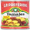 La Preferida Beef & Pork Tamales (Hearty Mexican Canned Tamales in Red Sauce)  No Artificial Colors or Preservatives, Just Heat and Enjoy, 15oz (Pack of 24) view 3