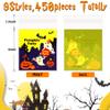 FEBSNOW 450 PCS Halloween Candy Bags Self-adhesive Candy Cellophane Bags Plastic Cookie Bags Trick or Treat bags for Homemade Craft Christmas Holiday Party Gift Decoration Supplies Favor view 2