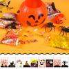 FEBSNOW 450 PCS Halloween Candy Bags Self-adhesive Candy Cellophane Bags Plastic Cookie Bags Trick or Treat bags for Homemade Craft Christmas Holiday Party Gift Decoration Supplies Favor view 4
