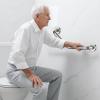 16 Inch Angled Shower Grab Bar, Munzong 2 Pack Anti Slip Satin Brushed Nickel Bathroom Grab Bar, Knurled Bathroom Balance Bar,Safety Hand Rail Support Handicap Elderly Injury Senior Assist Bath Handle view 3
