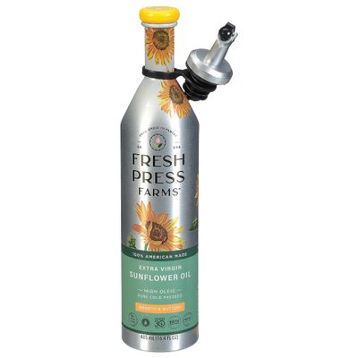 Fresh Press Farms, Extra Virgin High Oleic Sunflower Oil, 16.4 Fl OZ