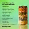 wholier Organic Plant Protein + Prebiotics. Clean Vegan Protein. 21g of Protein. 14 Real Plant Ingredients. Prebiotic Fiber. No Natural Flavors, Gums or Fillers. Creamy Cacao (1 lb. 4 oz.) view 4