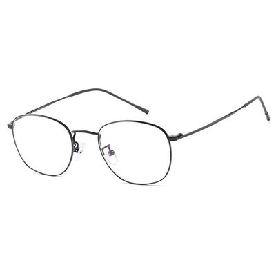 LKP Blue Light Reading Glasses Titanium Alloy Frame Lightweight Anti Blue Light Lens Eyewear For Men And Women Silver +0.75(Black,+2.00)