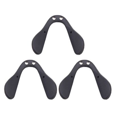 Beavorty 3pcs Glasses Pads Silicone Eyeglass Frame Bridge Pad Supports Replacement Anti- Drop Glasses Fixing Tool for Cycling