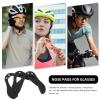 Beavorty 3pcs Glasses Pads Silicone Eyeglass Frame Bridge Pad Supports Replacement Anti- Drop Glasses Fixing Tool for Cycling view 3