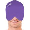 ComfiTECH Head Ice Pack Wrap Cold Cap Cooling Gel Hat, Large, Purple view 1
