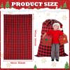 2PCS 35''x55'' Jumbo Christmas Drawstring Gift Bags, Santa Bags Extra Large, Buffalo Plaid Christmas Gift Bags Santa Sack with Drawstring,Heavy Xmas Bags for Xmas Holiday Gift Giving and Party Decor view 2