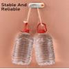 2in1 Bathroom Mop Bracket Wall-Mount Sticker Easy-Install Strong Burden Side Hook Duster Cloth Supporter housewares Nail-Free (Beige) view 2