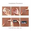 2in1 Bathroom Mop Bracket Wall-Mount Sticker Easy-Install Strong Burden Side Hook Duster Cloth Supporter housewares Nail-Free (Beige) view 3