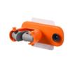 2in1 Bathroom Mop Bracket Wall-Mount Sticker Easy-Install Strong Burden Side Hook Duster Cloth Supporter housewares Nail-Free (Orange) view 1