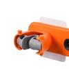 2in1 Bathroom Mop Bracket Wall-Mount Sticker Easy-Install Strong Burden Side Hook Duster Cloth Supporter housewares Nail-Free (Orange) view 2