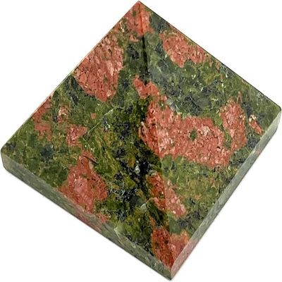 Unakite Pyramid 2 Inch Scorpio Crystal Heart Chakra Stone