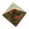 Unakite Pyramid 2 Inch  Scorpio Crystal Heart Chakra Stone view 3