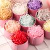 homeemoh 100g Shredded Crinkle Confetti Easter Grass Basket Filler Raffia Paper Shred Filler for Packaging Filling Gift Boxes,Blue view 2