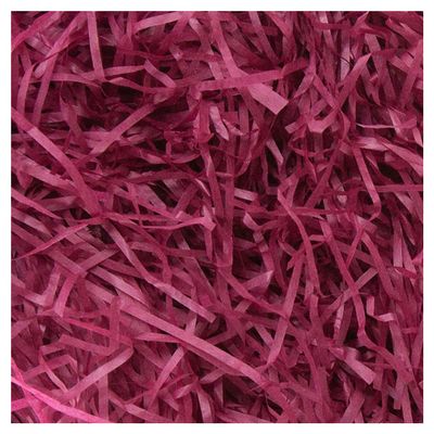 homeemoh 100g Shredded Crinkle Confetti Easter Grass Basket Filler Raffia Paper Shred Filler for Packaging Filling Gift Boxes,Wine Red