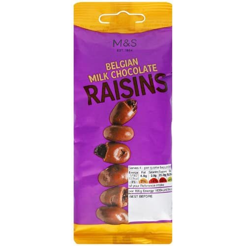 Marks and Spencer Milk Choc Raisins 125g