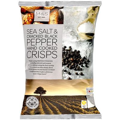 Marks and Spencer Handcooked Salt & Black Pepper Crisps 150g