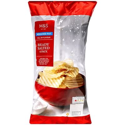 Marks and Spencer Reduced Fat Lightly Salted 6pk 150g