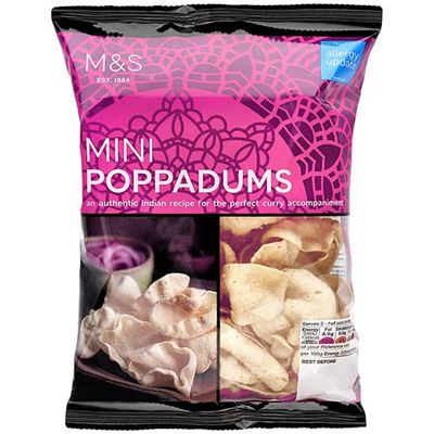 Marks and Spencer Mini Poppadoms 50g