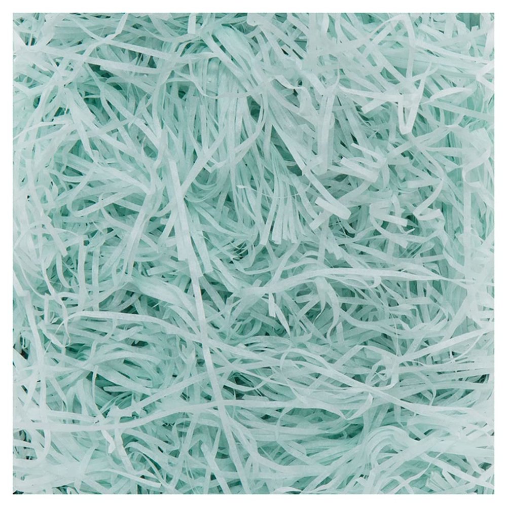 homeemoh 100g Shredded Crinkle Confetti Easter Grass Basket Filler Raffia Paper Shred Filler for Packaging Filling Gift Boxes,Ice Blue