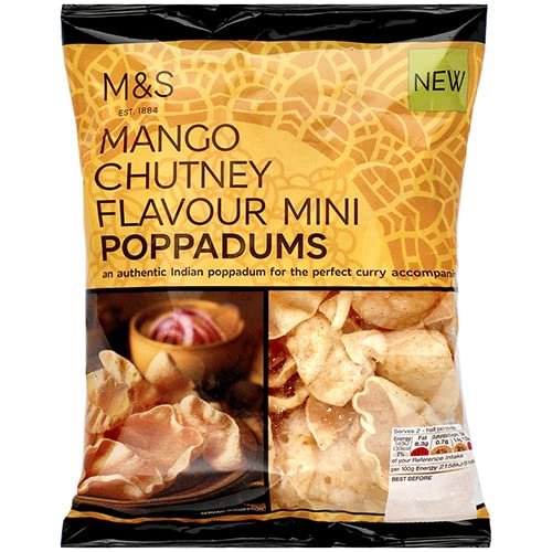 Marks and Spencer Mango Chutney Poppadoms 50g