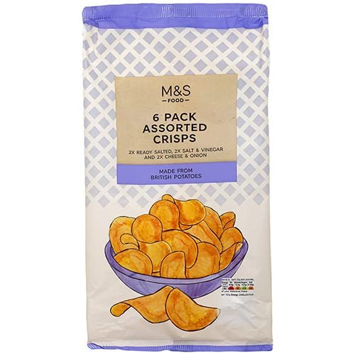 Marks and Spencer Assorted Crisps 6pk 150g