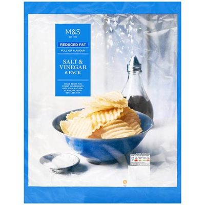 Marks and Spencer Reduced Fat Salt & Vinegar 6pk 150g