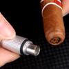 KEENSUN Cigar Punch - Cigar Hole Opener Stainless Steel Punch Blade, Portable Rotary Punch with Key Chain Ring (Silver) view 2