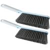2Pack Hand Broom Cleaning Brushes, Multifunctional Soft Bristle Cleaning Brush Hand Brushs Bed Hair Dust Removal Scrubber Cleaner for Family Trip Sofa Furniture Car Bed Garden, Blue view 1