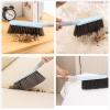 2Pack Hand Broom Cleaning Brushes, Multifunctional Soft Bristle Cleaning Brush Hand Brushs Bed Hair Dust Removal Scrubber Cleaner for Family Trip Sofa Furniture Car Bed Garden, Blue view 2