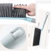 2Pack Hand Broom Cleaning Brushes, Multifunctional Soft Bristle Cleaning Brush Hand Brushs Bed Hair Dust Removal Scrubber Cleaner for Family Trip Sofa Furniture Car Bed Garden, Blue view 3