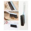 2Pack Hand Broom Cleaning Brushes, Multifunctional Soft Bristle Cleaning Brush Hand Brushs Bed Hair Dust Removal Scrubber Cleaner for Family Trip Sofa Furniture Car Bed Garden, Blue view 4
