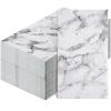 Zonon 200 Pcs Paper Hand Towels for Bathroom Disposable Hand Towels Marble Guest Towel Decorative Napkins Marbleized Dinner Guest Napkin for Wedding Holiday Cocktail Party Bathroom Kitchen Events view 1