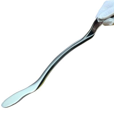 FORQOQO Gua sha Tool Gua sha Stainless Steel IASTM Tools-gua sha Massage Tool Soft Tissue Mobilization Tool Physical Therapy Used for Legs,Arms,Shoulder,Neck(Long bar 1)