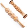 Body Back Foot and Body Roller Bundle - Wooden Foot Massager and Body Roller for Plantar Fasciitis, Cellulite Reduction, and Stress Relief view 1