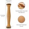 Body Back Foot and Body Roller Bundle - Wooden Foot Massager and Body Roller for Plantar Fasciitis, Cellulite Reduction, and Stress Relief view 3