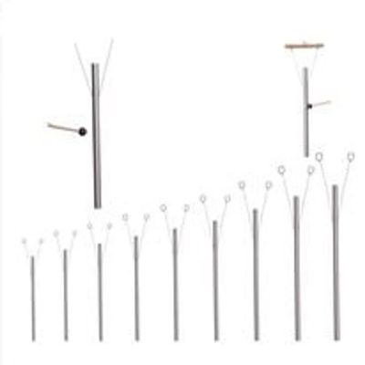 9 Sacred Solfeggio Healing Hand Tuned Pipes with 9 Mallets Individual Wooded Hand Stands LOUDER thank Tuning Forks