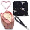 Adorable Pink Peri - Reusable Sanitary Napkin Pads Storage Bag Portable for Women Girls | Made of Nylon Water Resistance Reusable | Zero Waste Period (Peach + Unicorn)