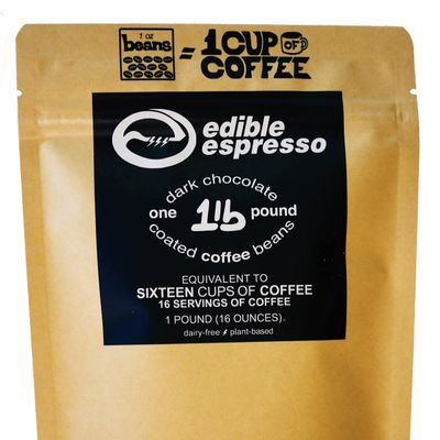 Edible Espresso Dark Chocolate Coffee Beans 150mg Caffeine (5 x 1 pound)