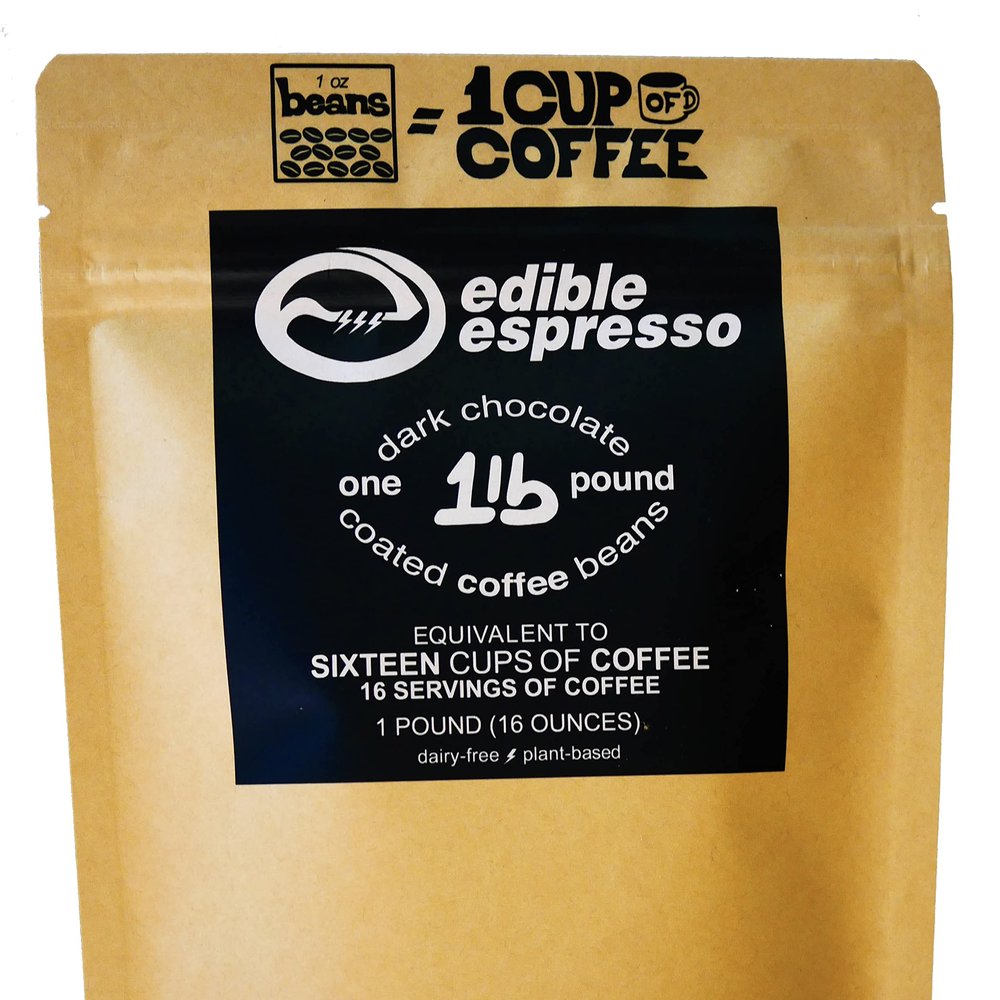 Edible Espresso Dark Chocolate Coffee Beans 150mg Caffeine (5 x 1 pound)