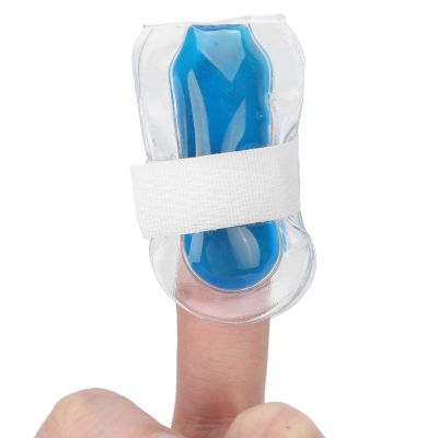 Cold Finger Gel Ice Packs for Children, 6cm Small Finger Splint Freeze Sleeve, Cold Compress Fingers Toes Injury Soothing Swelling, Reusable Wearable Freezer Wrap